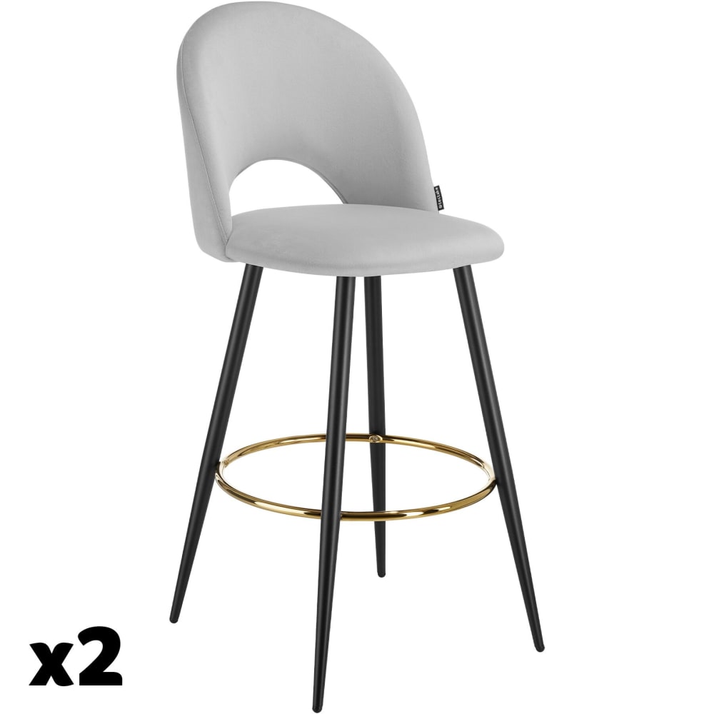 Lot 2 chaises de bar