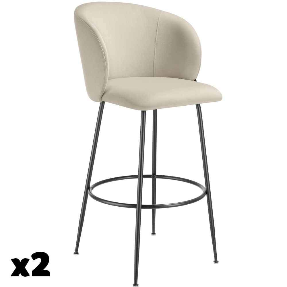 Lot 2 tabourets de bar - aspect