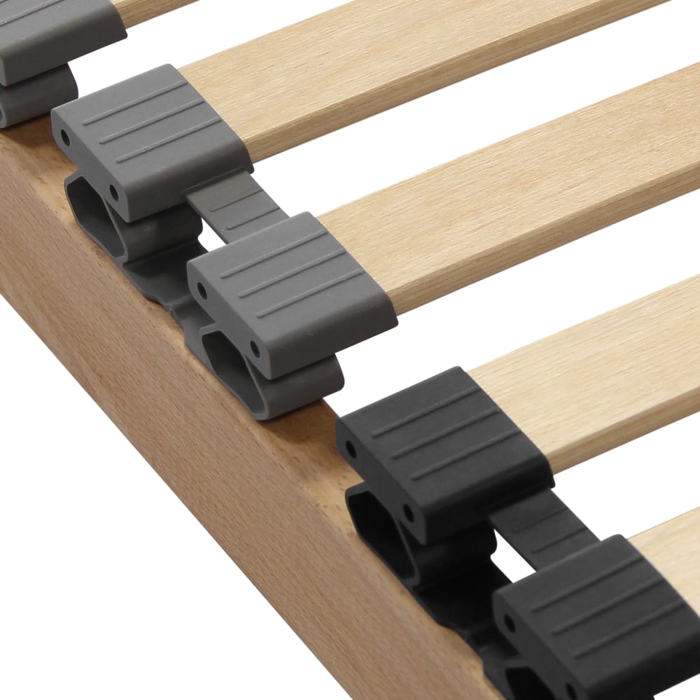 Lattenrost 180x200 cm, Buchenholz, 7 Zonen, Set 2x90x200 -