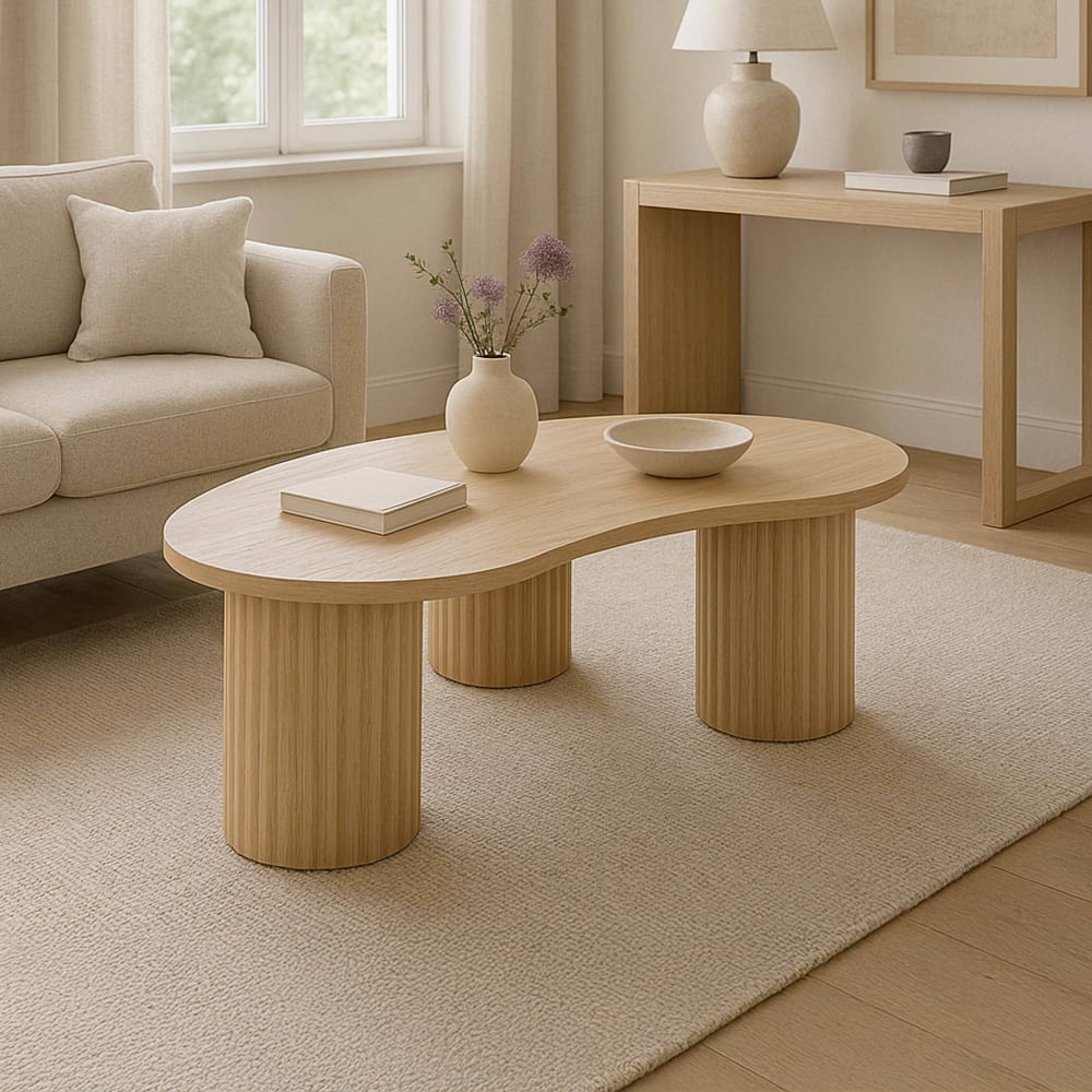 Couchtisch aus MDF mit beigem Melamindekor - Maisons Du Monde