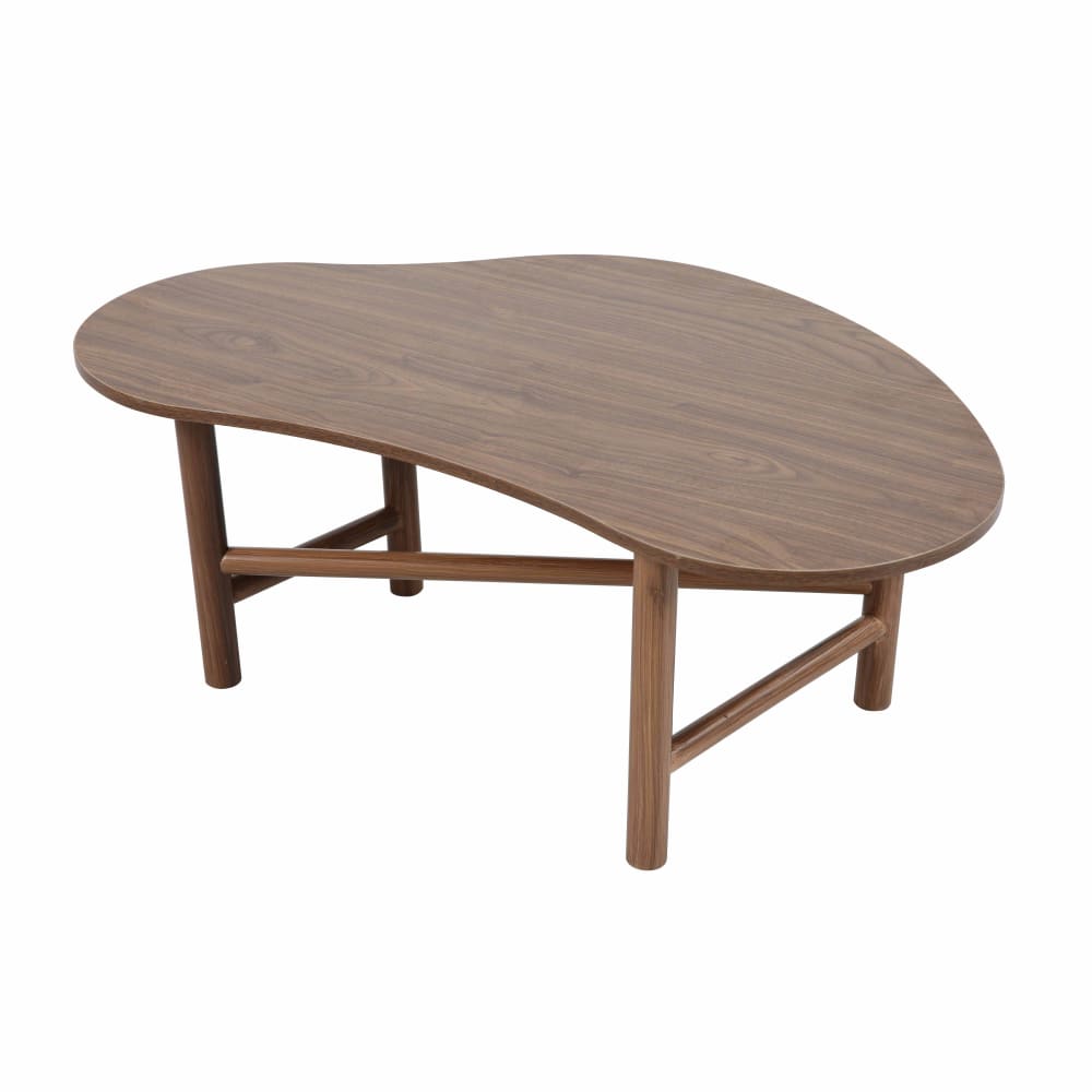 Oviala Brauner Couchtisch mit Melamindekor Braun Spanplatte