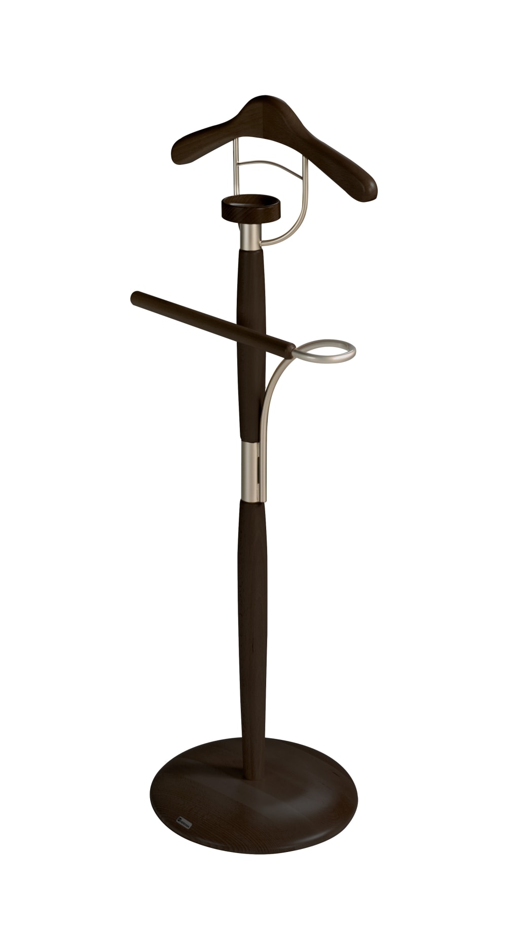 Herdasa Herrendiener aus lackiertem Buchenholz in Wenge 110x45x32 cm style modern Braun