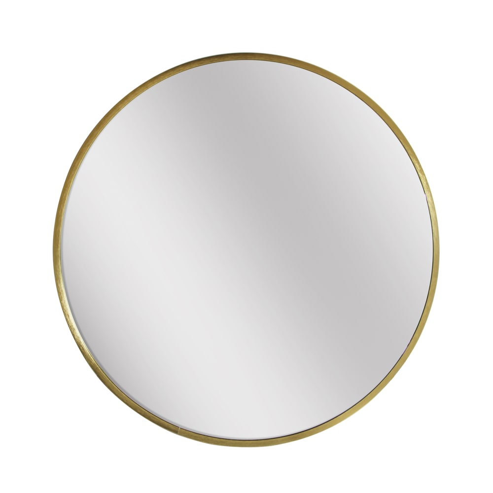 Miroir rond en aluminium doré 80x80x5 cm