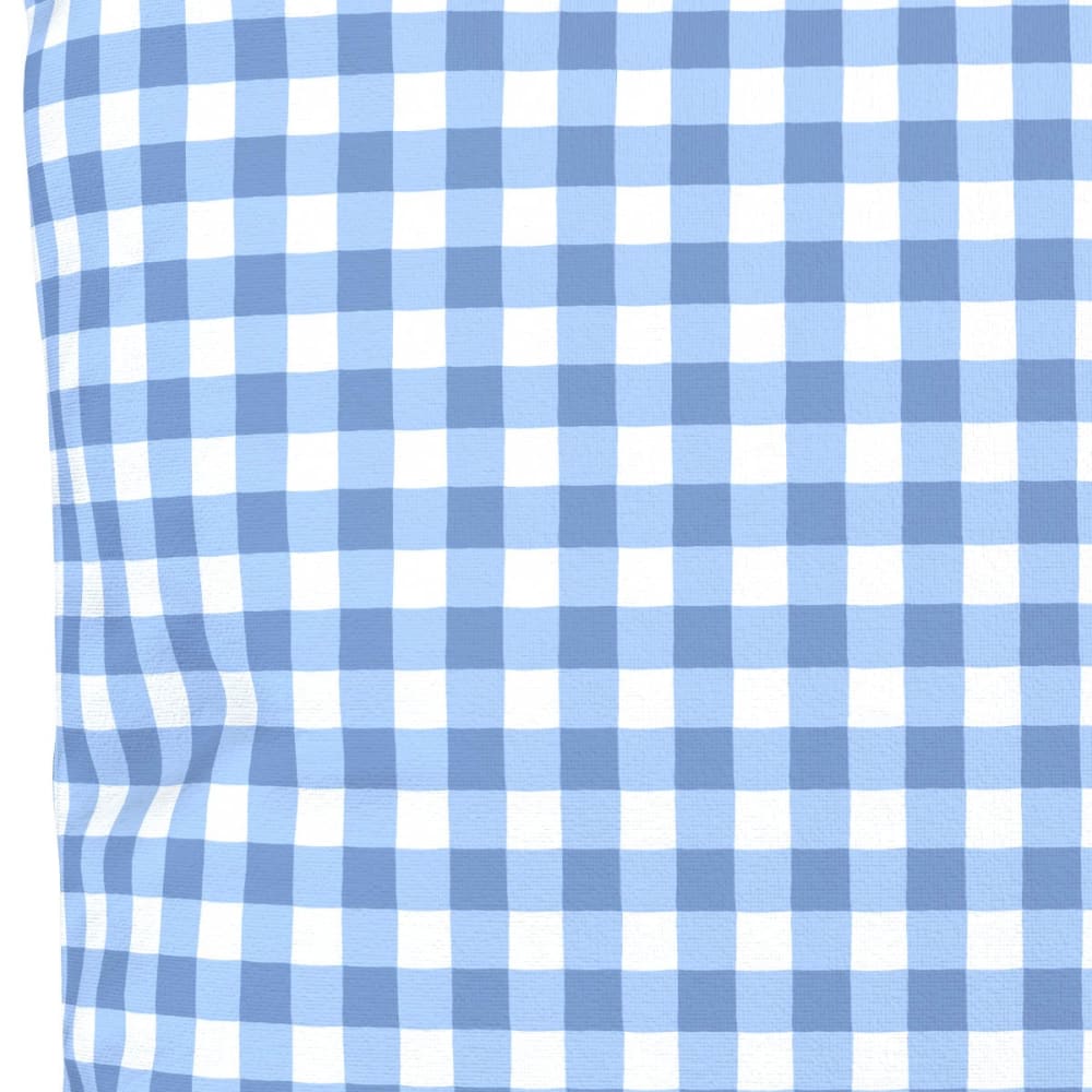 Housse de coussin extérieur 60x60 cm motif vichy bleu - Maisons du Monde