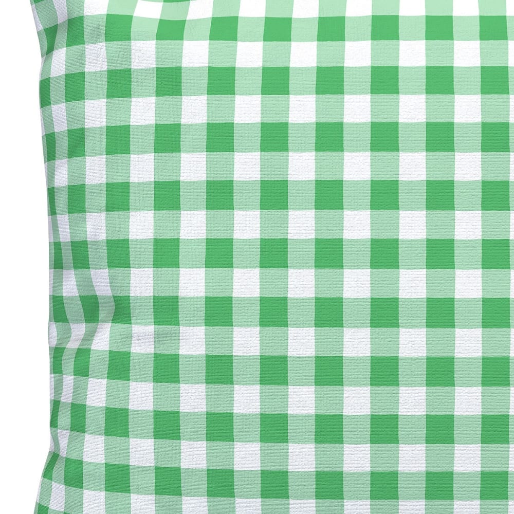 Bezug für Outdoor-Kissen Vichy Grün 45x45 - Maisons Du Monde