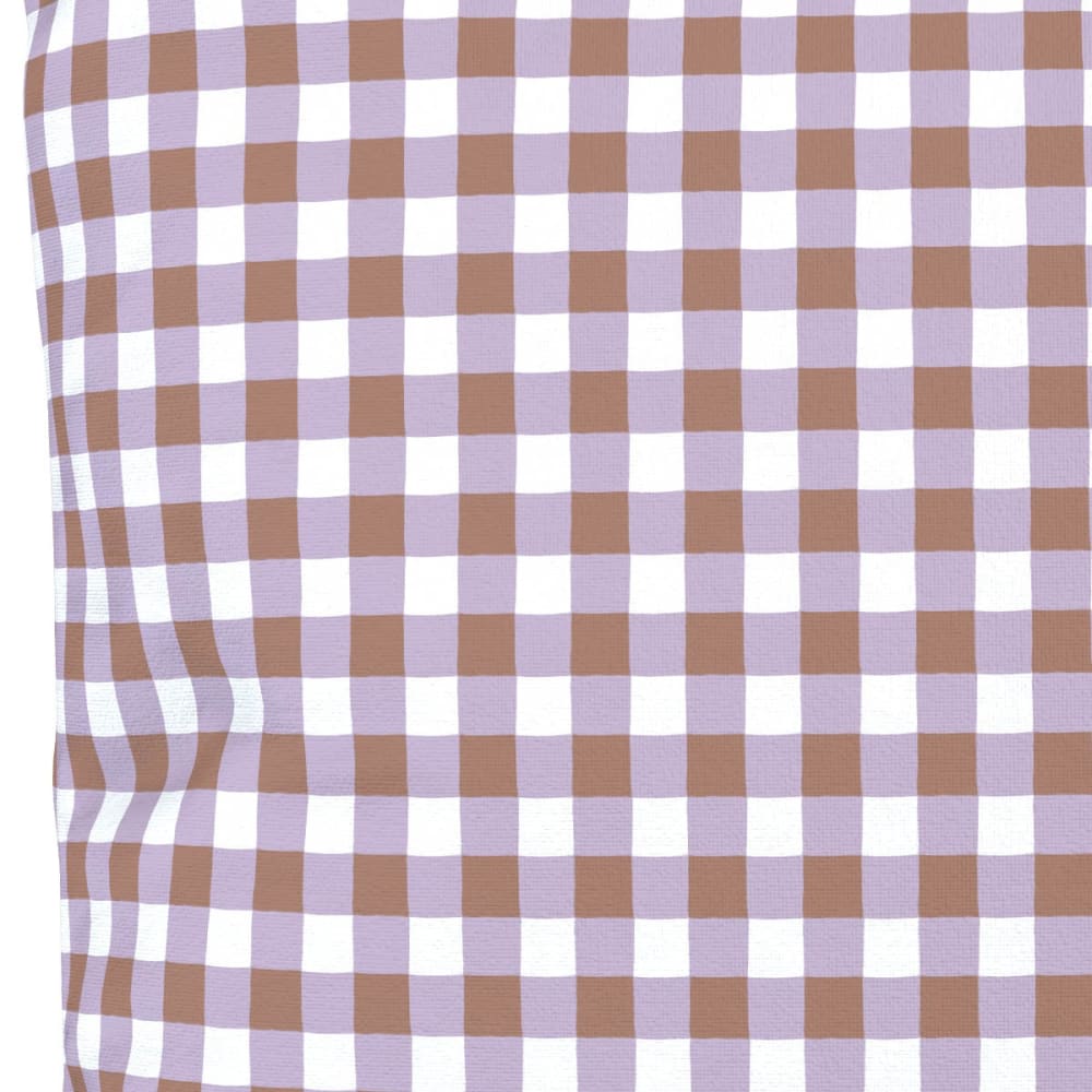 Housse de coussin extérieur 60x60 cm motif vichy lila - Maisons du Monde
