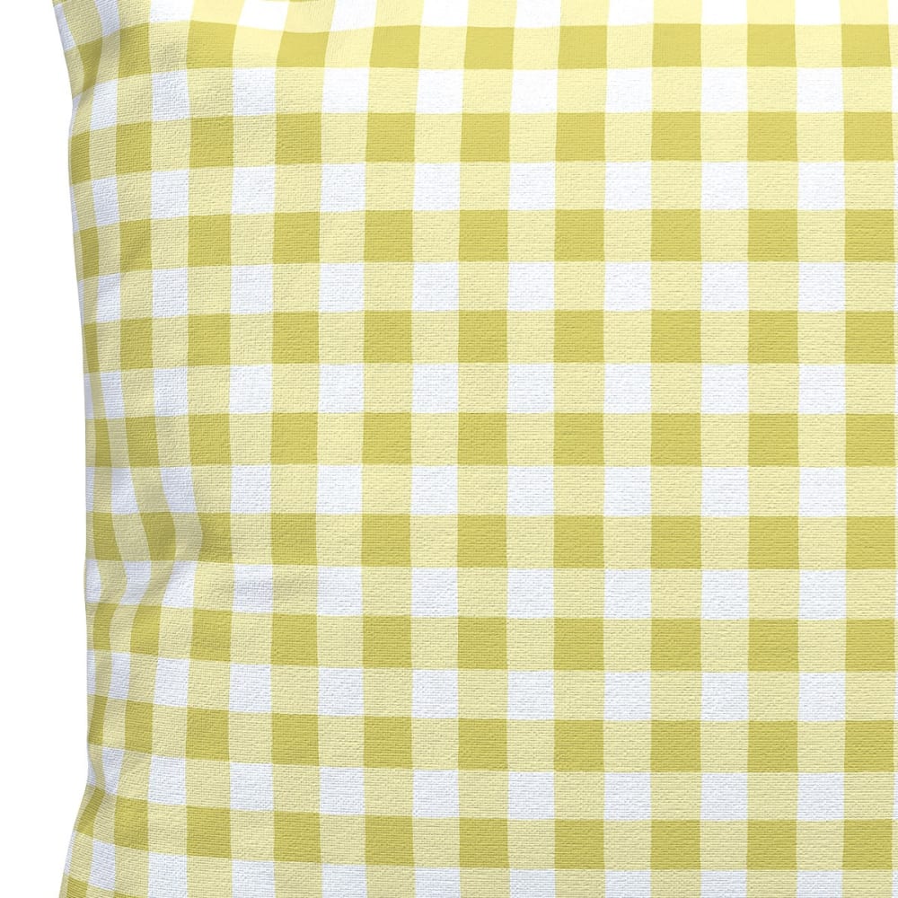Bezug für Outdoor-Kissen Vichy Gelb 45x45 - Maisons Du Monde