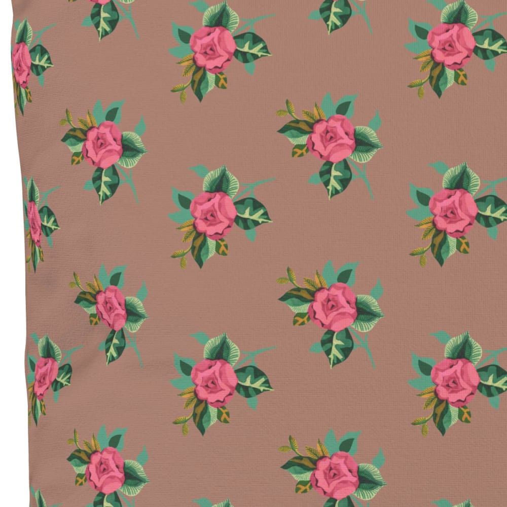 Bezug für Outdoor-Kissen Floraler Druck Braun 60x60 - Maisons Du