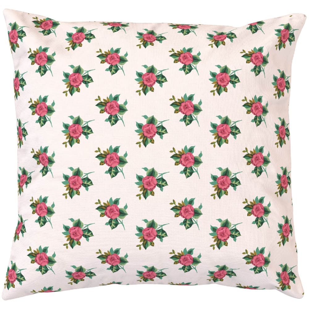 Vent de Bohème Bezug für Outdoor-Kissen Floraler Druck Weiß 60x60 style modern Weiß Pes - Polyester