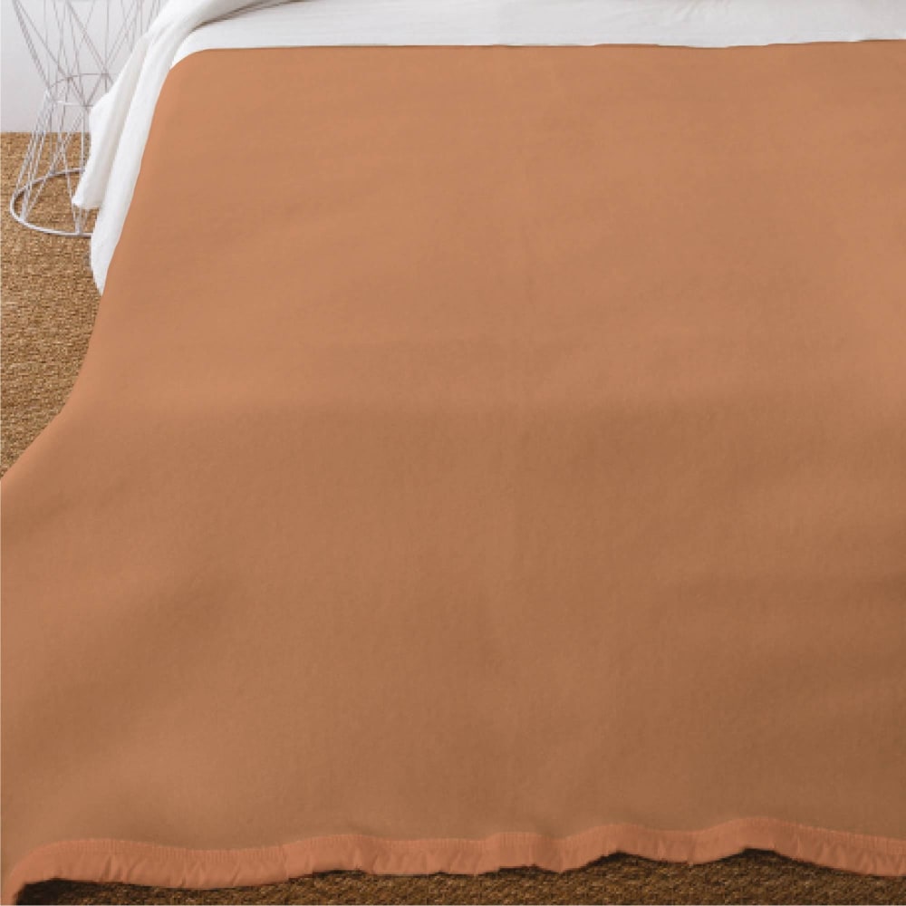 Couverture  très chaude en acrylique beige 180x220cm