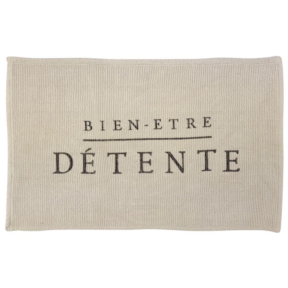 Tapis de bain en coton - beige