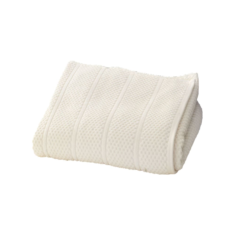 Serviette de toilette en coton 500 g/m² blanc ivoire 50x100cm