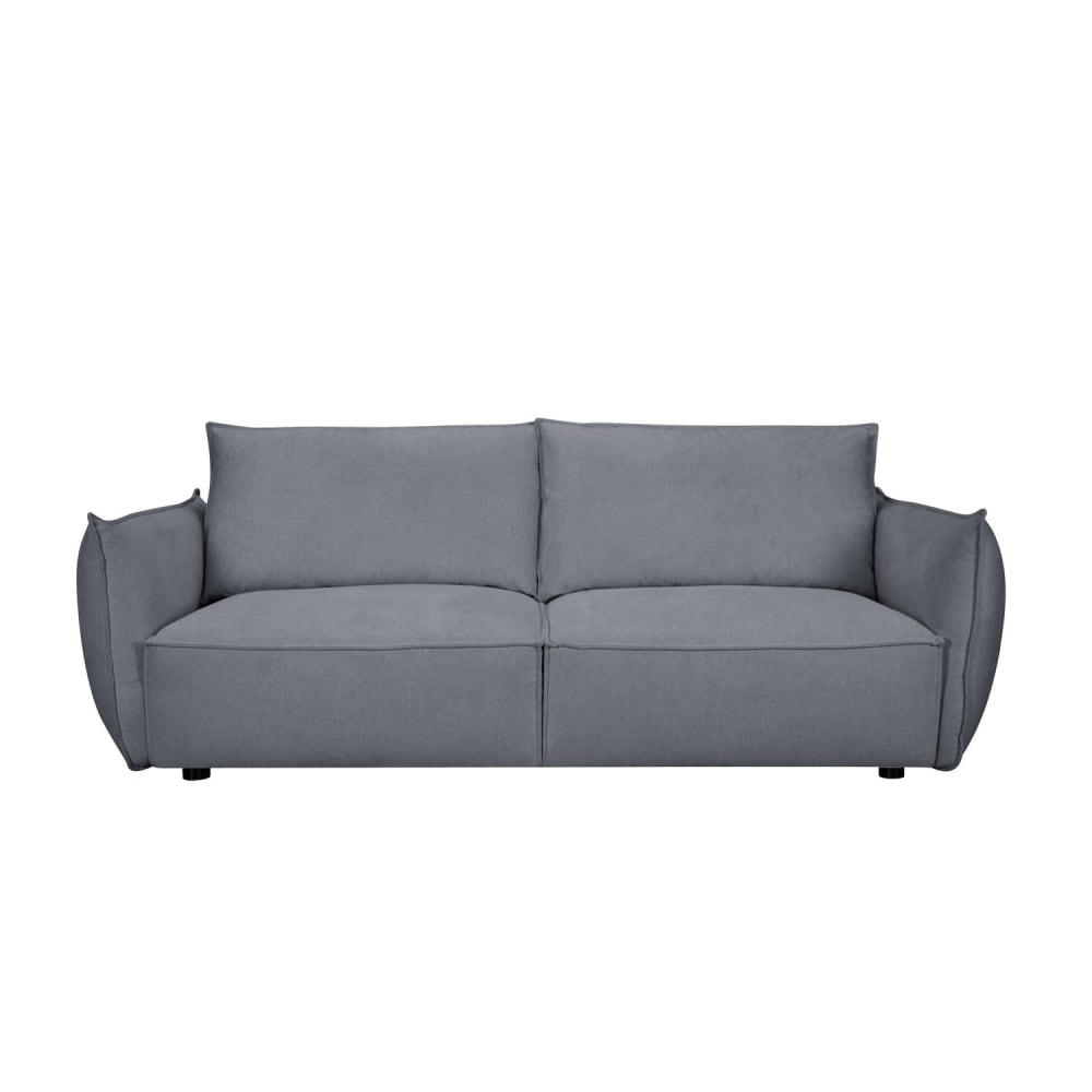 Canape+3+places+en+tissu+gris