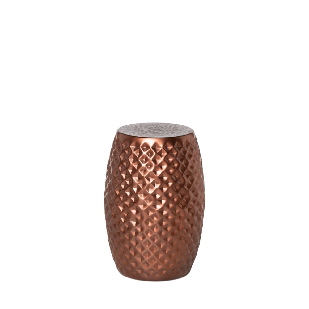 Koketto Home Moderner Beistelltisch aus Aluminium in Bronzeoptik Gold Metall