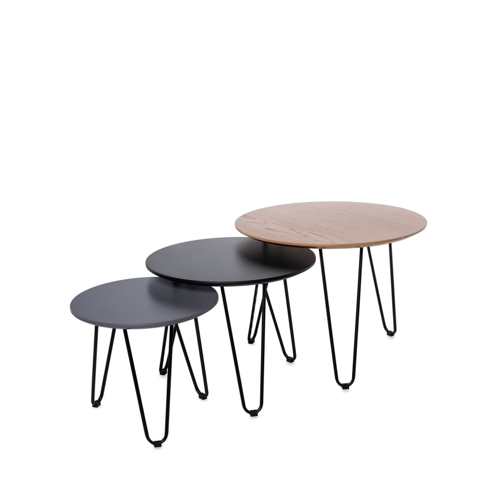 Ensemble de 3 tables - plateaux