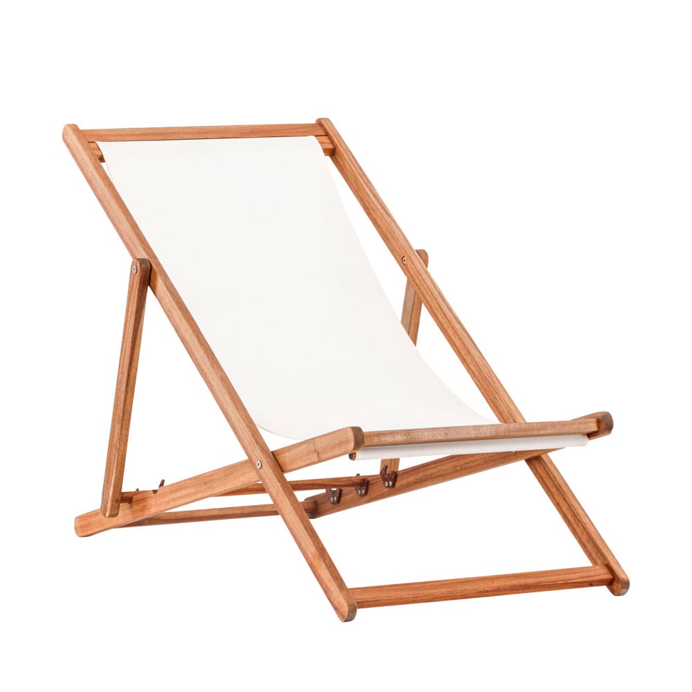 Chilienne en tissu et bois - Beige