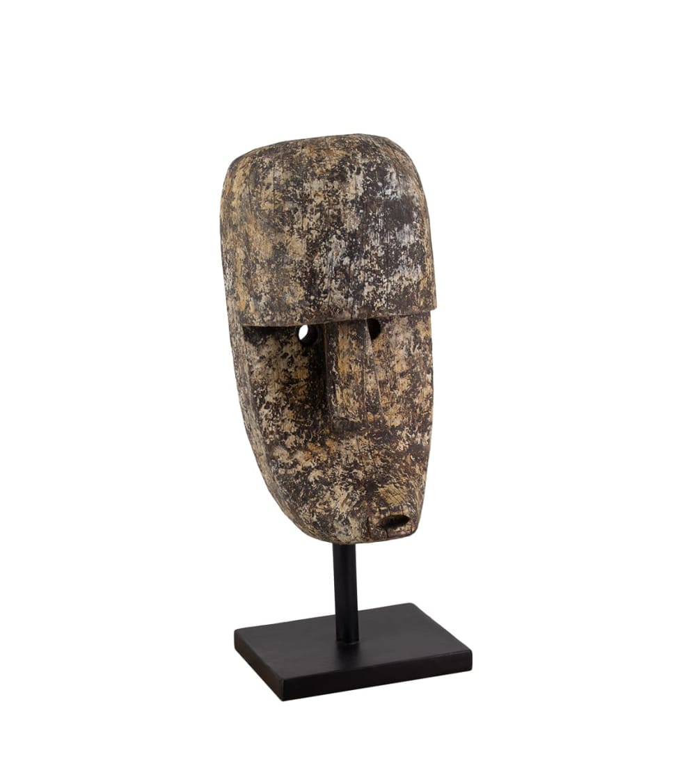MOYCOR Dekorative Maske aus Holz, H 55 cm, braun style exotic - Holz