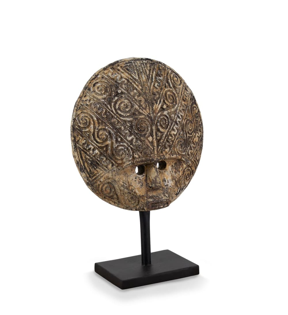 MOYCOR Dekorative Maske aus Holz, H 45 cm, braun style exotic - Holz