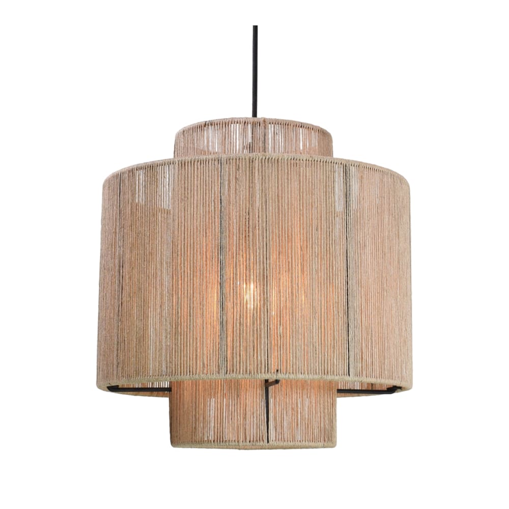 URBAN INTERIORS Deckenleuchte aus Jute Braun