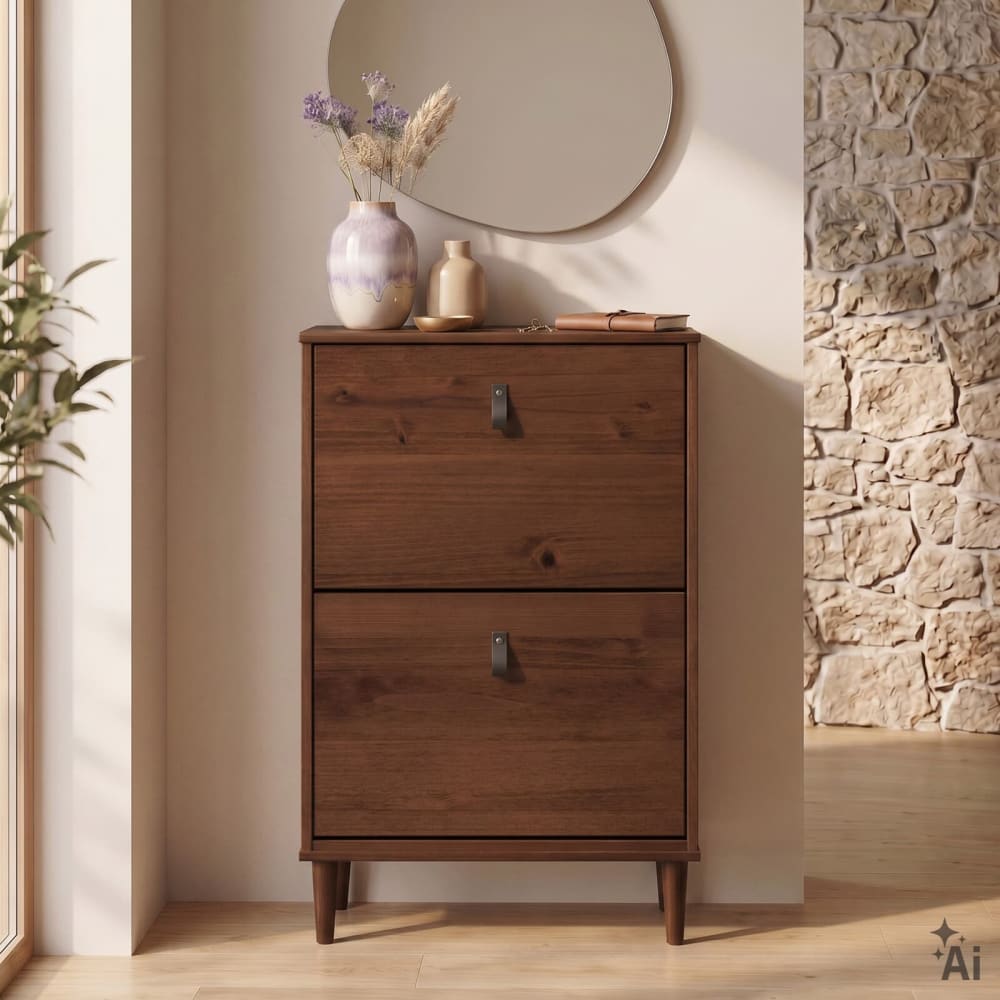 Schuhkipper mit 2 Klappen, Kastanie - Maisons Du Monde
