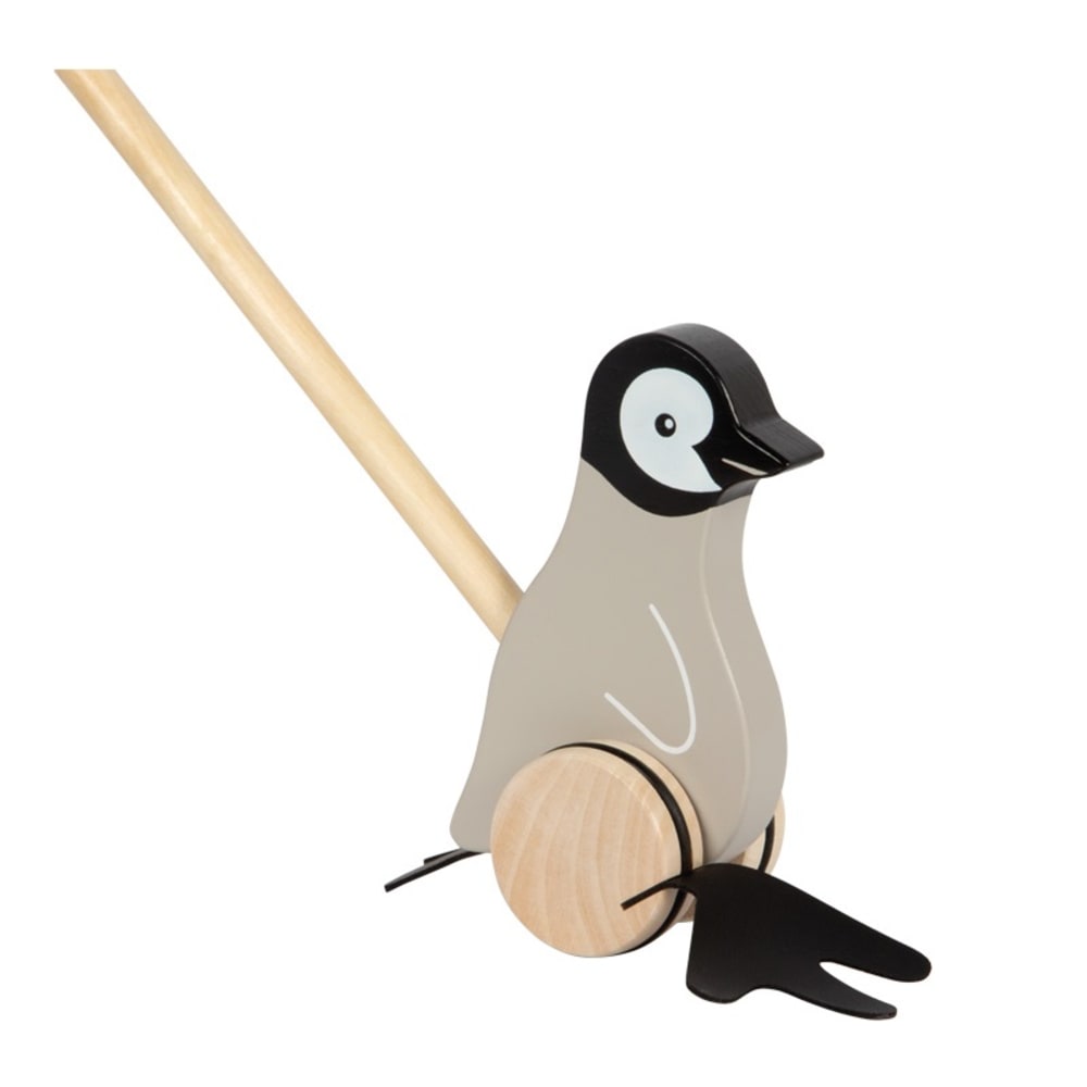Small foot company Schiebetier Pinguin GRAU HOLZ Baby