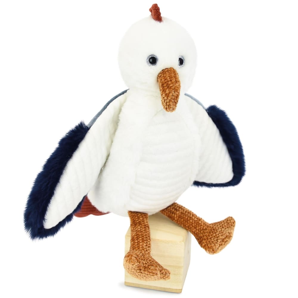 Histoire d'Ours Weißes Plüschtier Möwe Blau Pes - Polyester