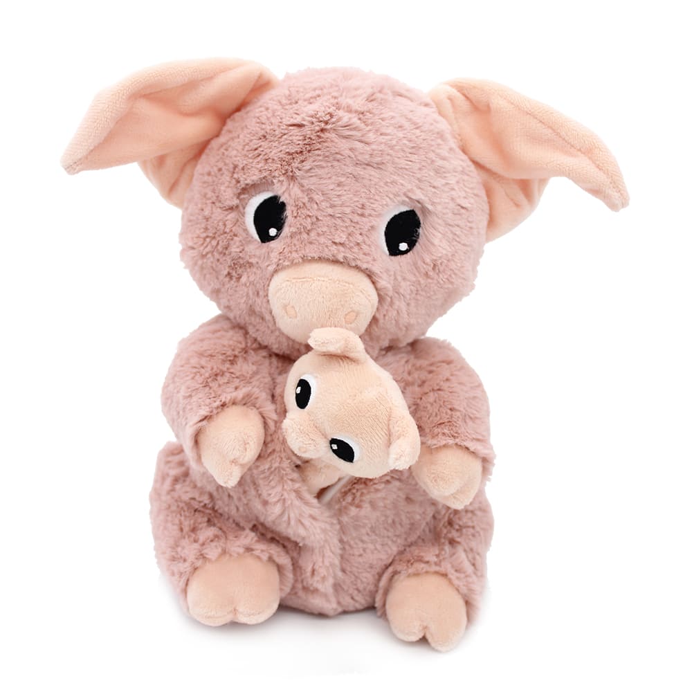 Plüschschwein mutter und ihr Baby rosa - Maisons Du Monde