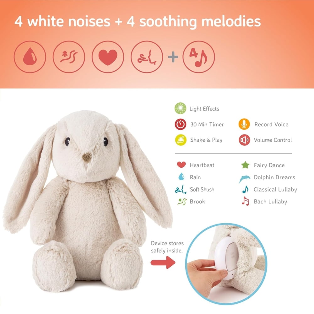 Peluche bruit blanc Billy le lapin (Cloud B) - Image 2