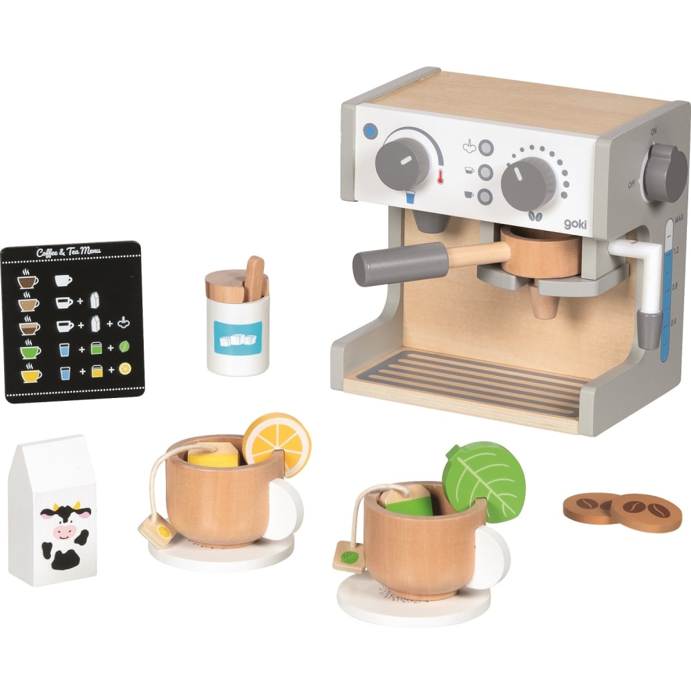 Goki Kaffee- und Teestation GRAU HOLZ Kinder