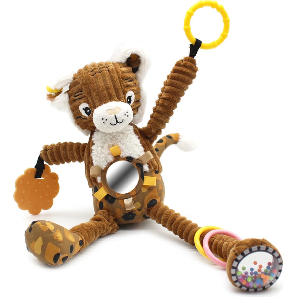 Les Déglingos Aktivitätsplüsch Speculos der Tiger BRAUN BAUMWOLLE Baby