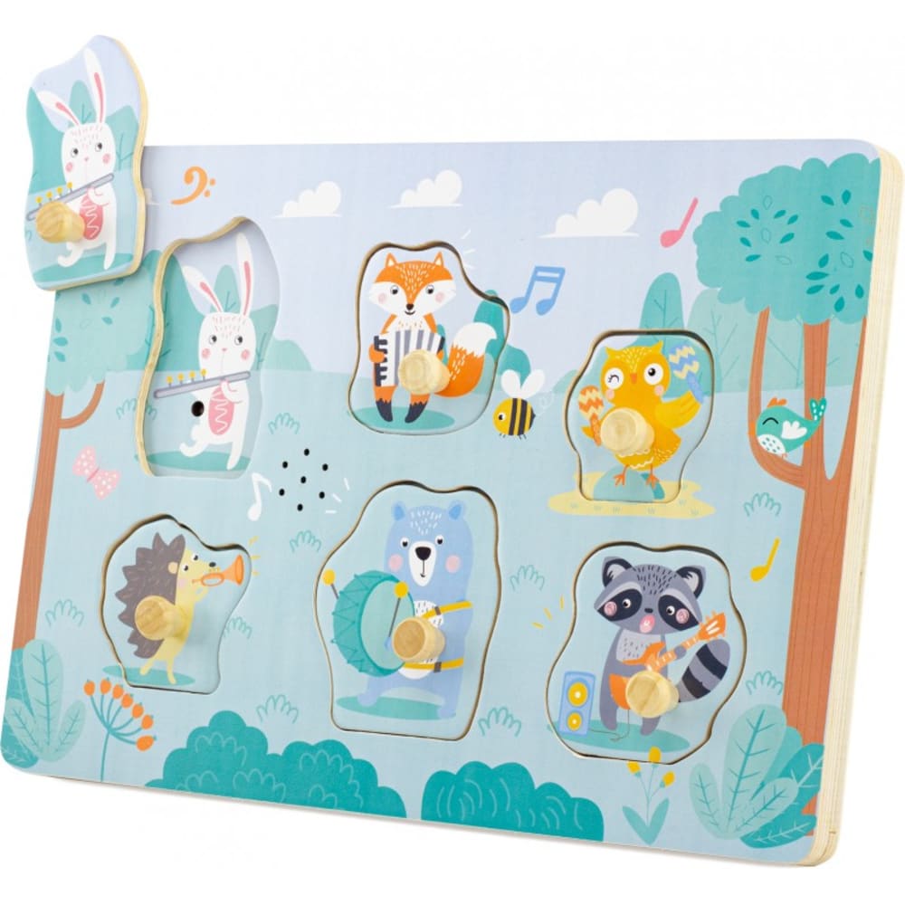Ulysse Musik-Puzzle Musikalischer Wald GRÜN HOLZ Baby