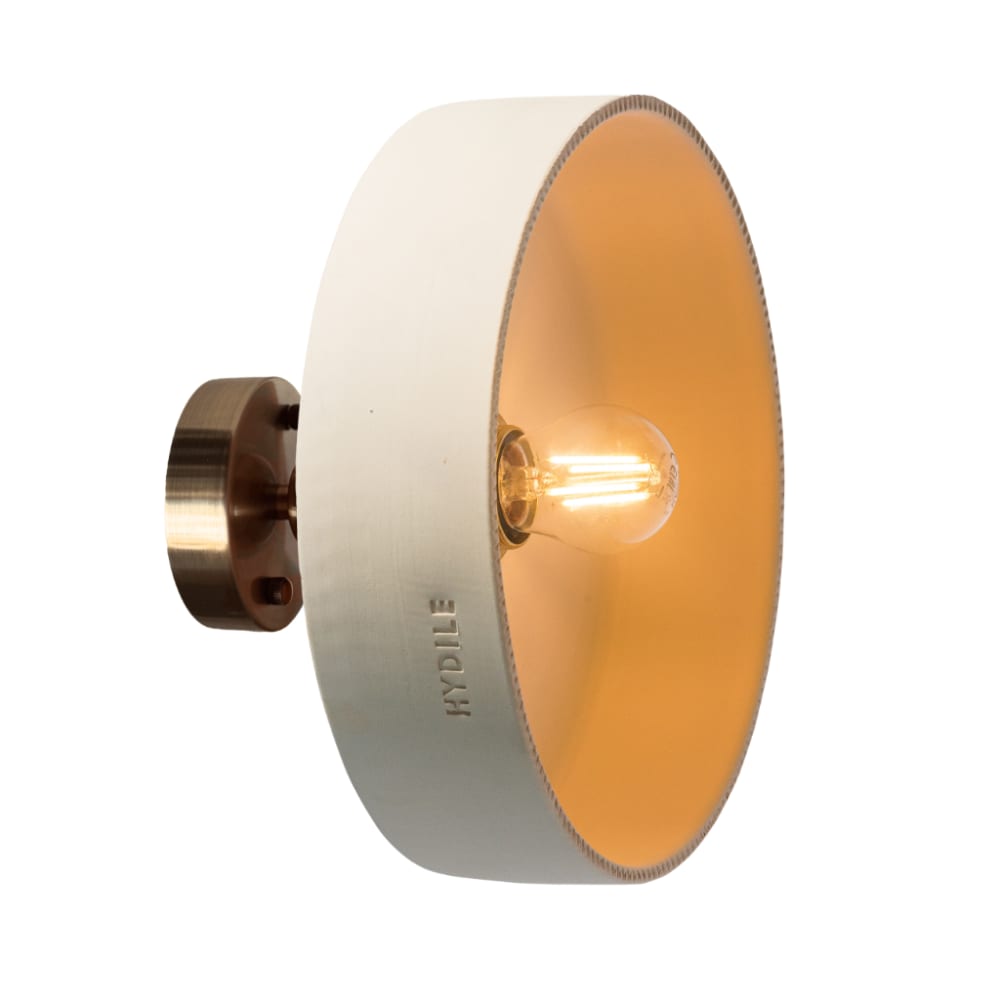 Applique murale en terre cuite blanche