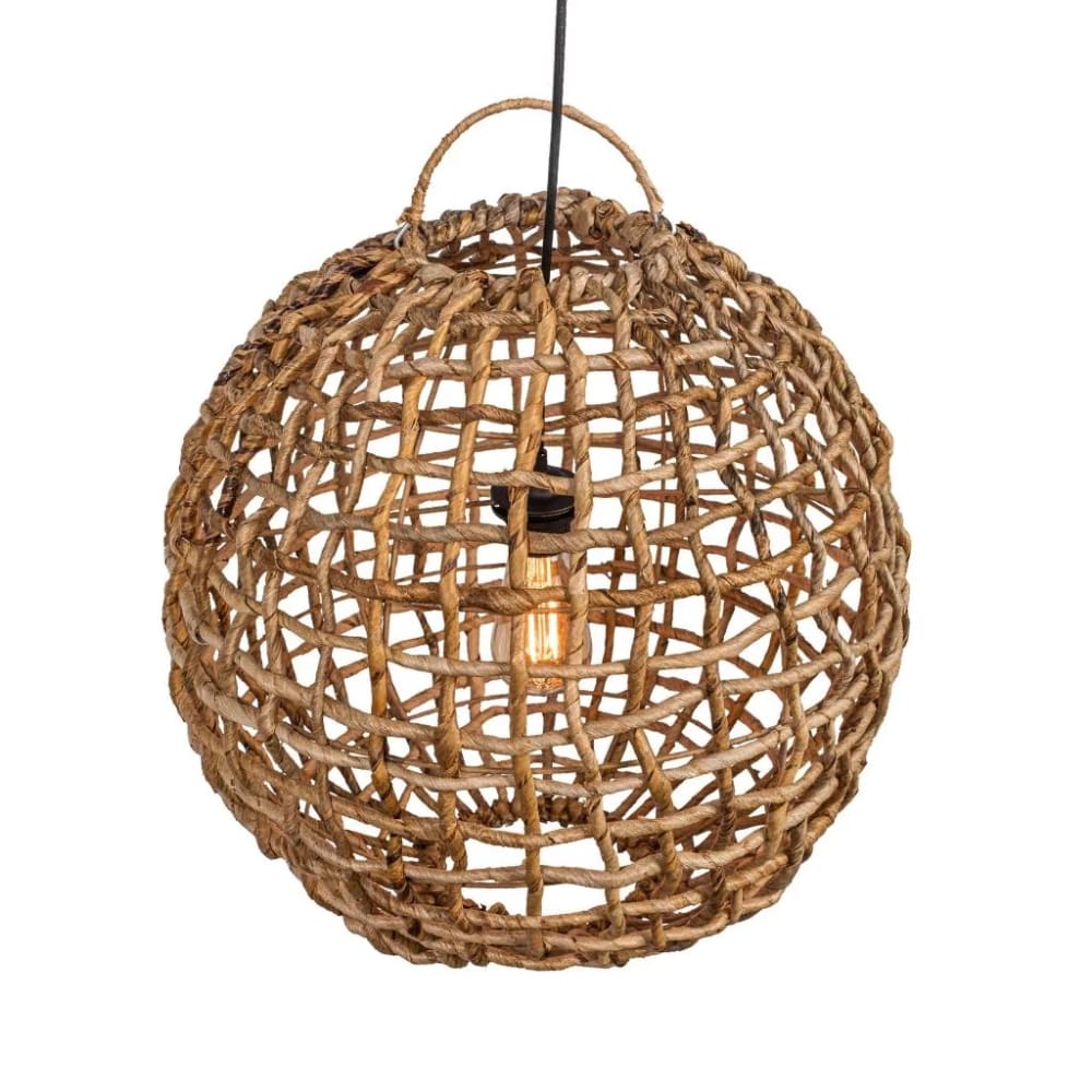 Suspension en feuilles de bananier