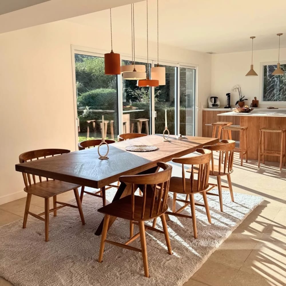 Suspension en terre cuite ocre — vue 4