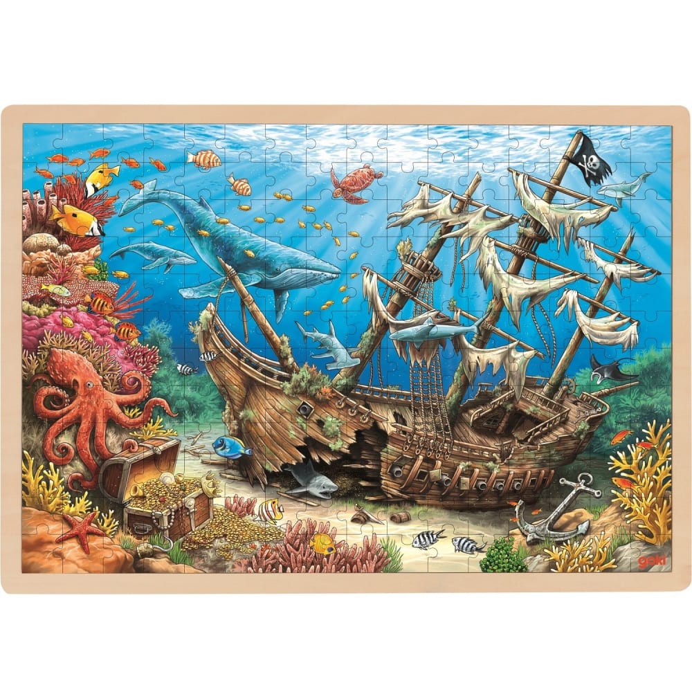 Puzzle Le galion englouti en bois 46x33 cm