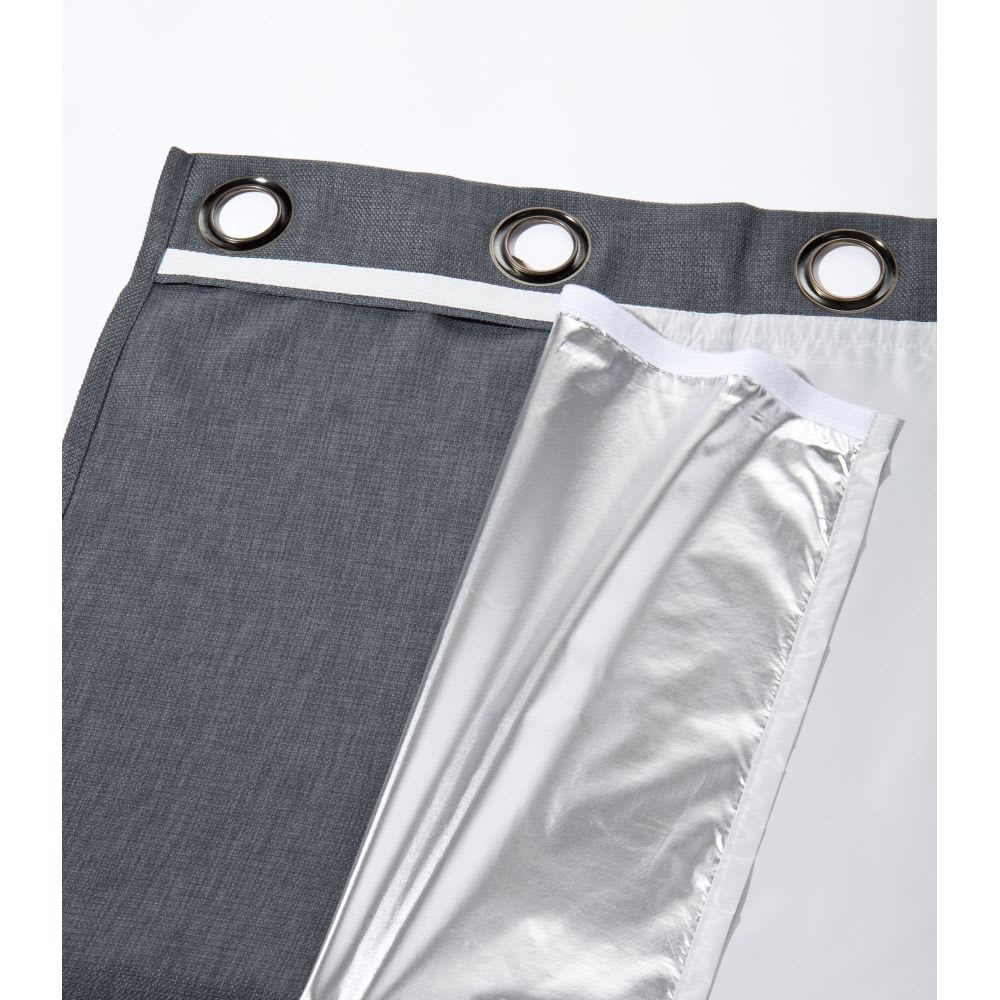 Thermo-Vorhangfutter Winter Klettband Grau MC8011 135Lx240H -