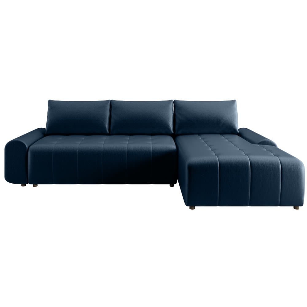 Canapé-lit d'angle Bleu foncé à droite