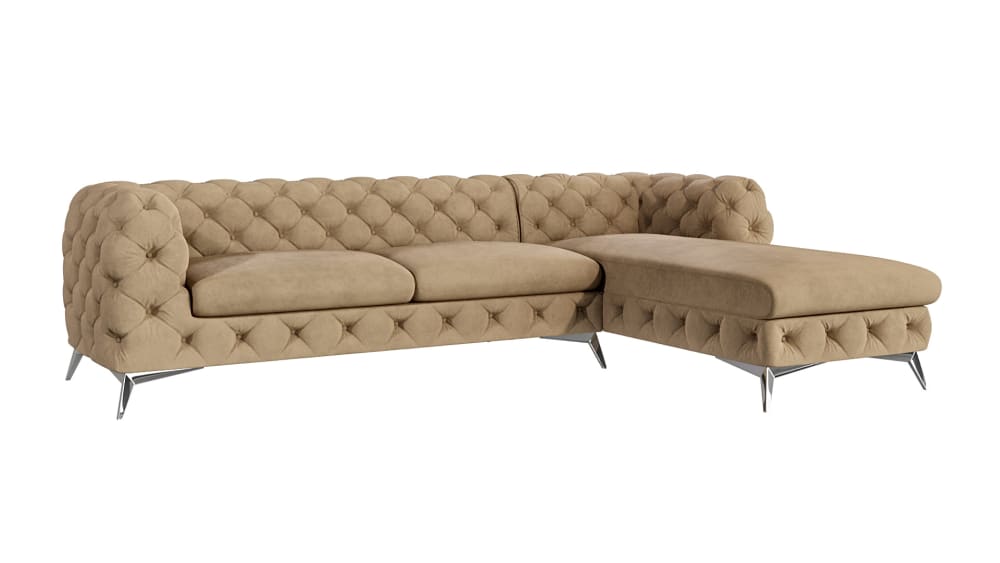 Canapé d’angle Chesterfield