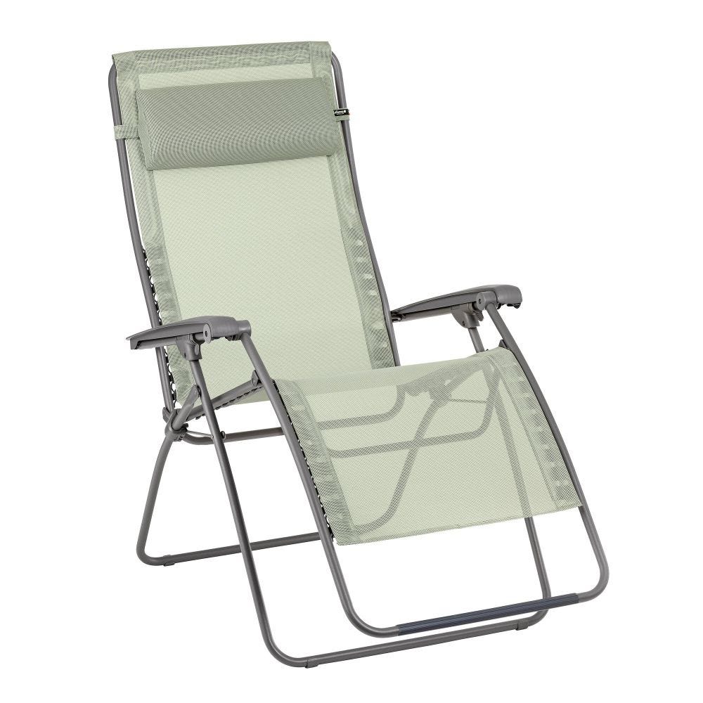 Fauteuil relax zéro gravité en acier vert L96xl72xH123