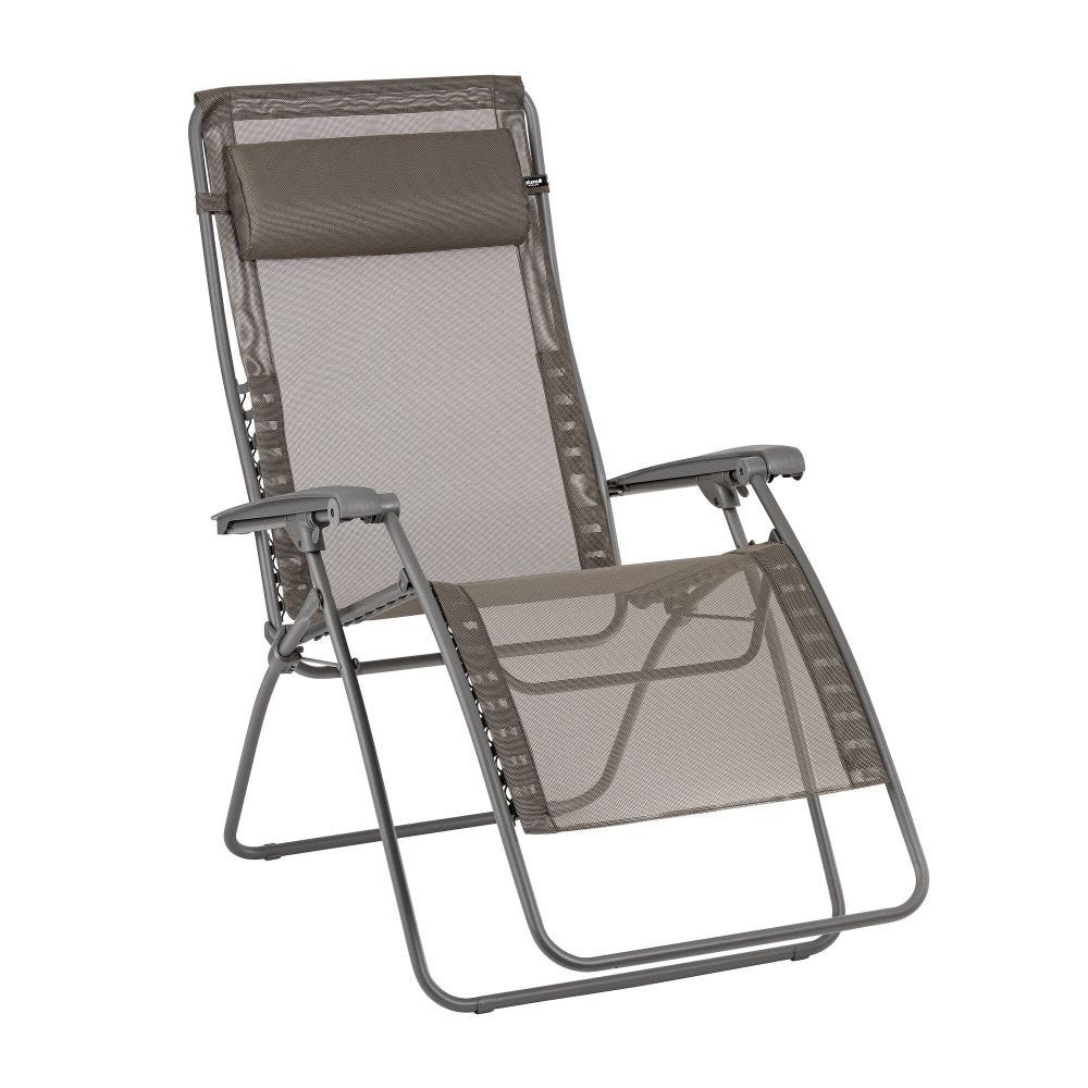 Fauteuil relax zéro gravité en acier marron L96xl72xH123