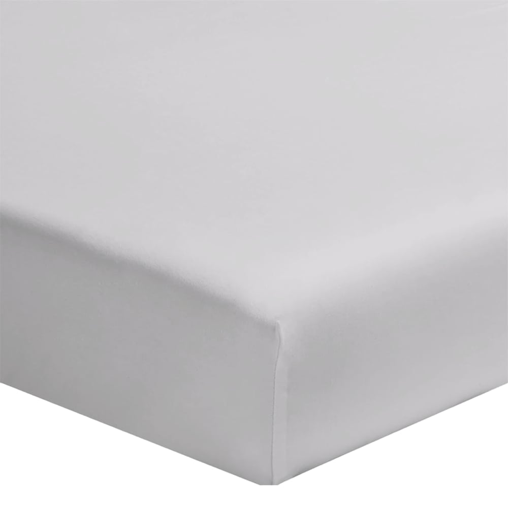 Drap housse coton blanc 200x200 cm