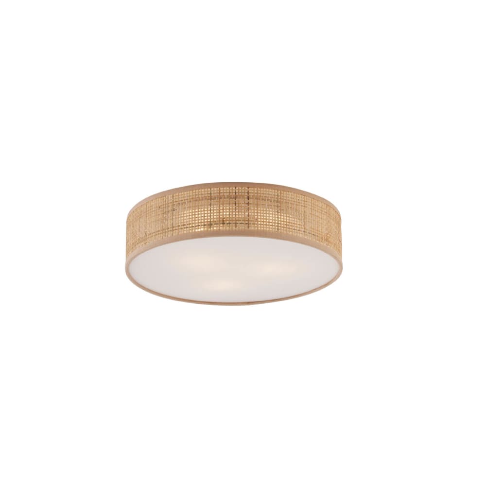 QAZQA Rattan Deckenleuchte 38 cm style modern Braun Rattan
