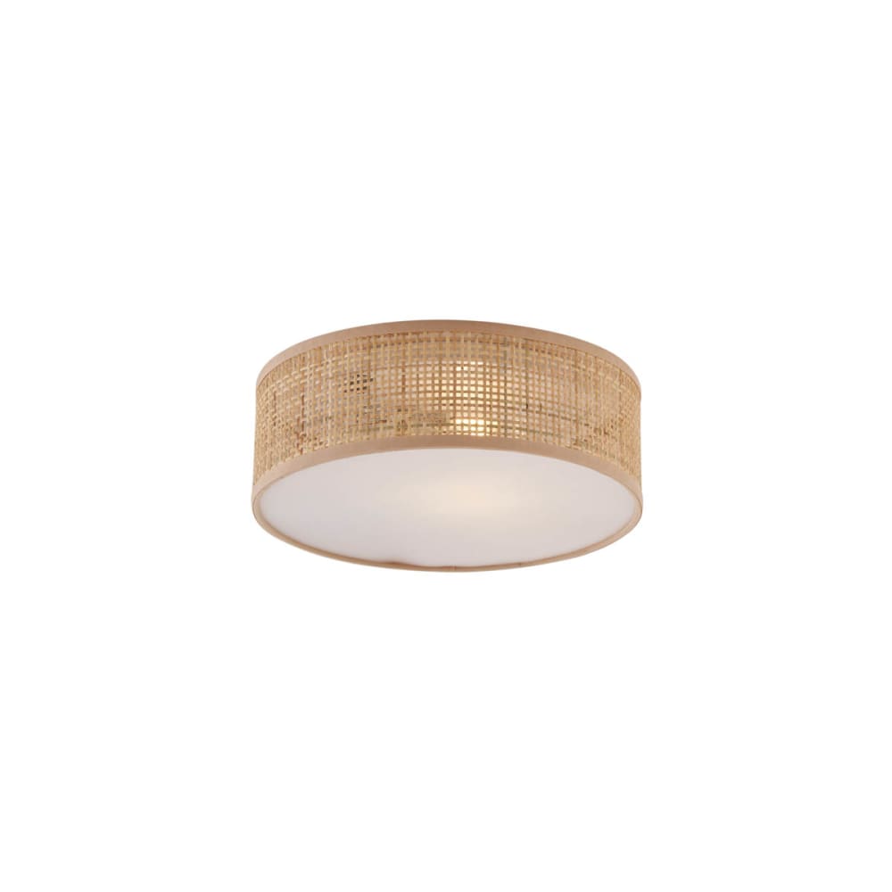 QAZQA Rattan Deckenleuchte 30 cm style modern Braun Rattan