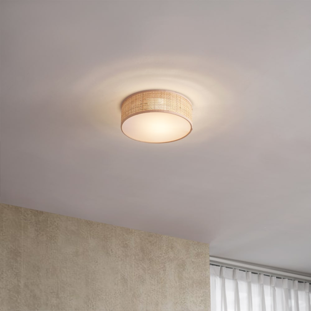 Rattan Deckenleuchte 30 cm - Maisons Du Monde