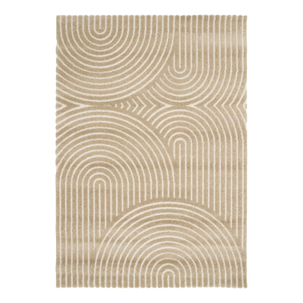 AFK Living Teppich sehr weich mit Relief-Effekt 200 x 290 cm style classic chic Braun Öko-Tex Zertifikat Pp - Polypropylen