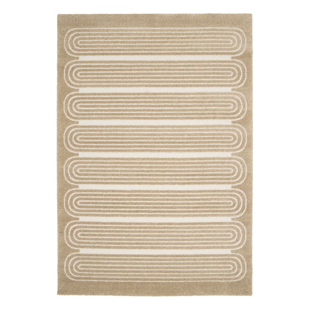 AFK Living Teppich sehr weich mit Relief-Effekt 160 x 230 cm style classic chic Braun Öko-Tex Zertifikat Pp - Polypropylen