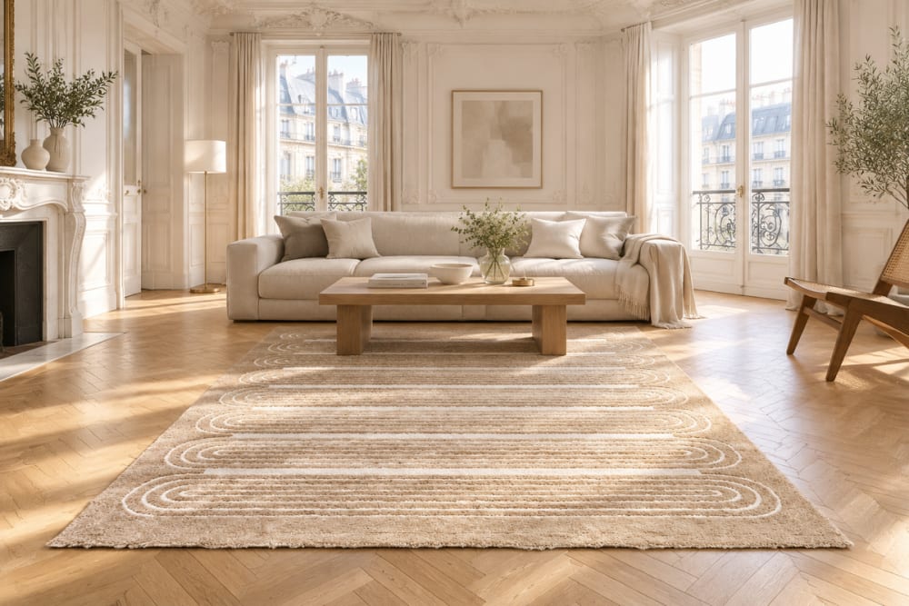 Teppich sehr weich mit Relief-Effekt 160 x 230 cm - Maisons Du