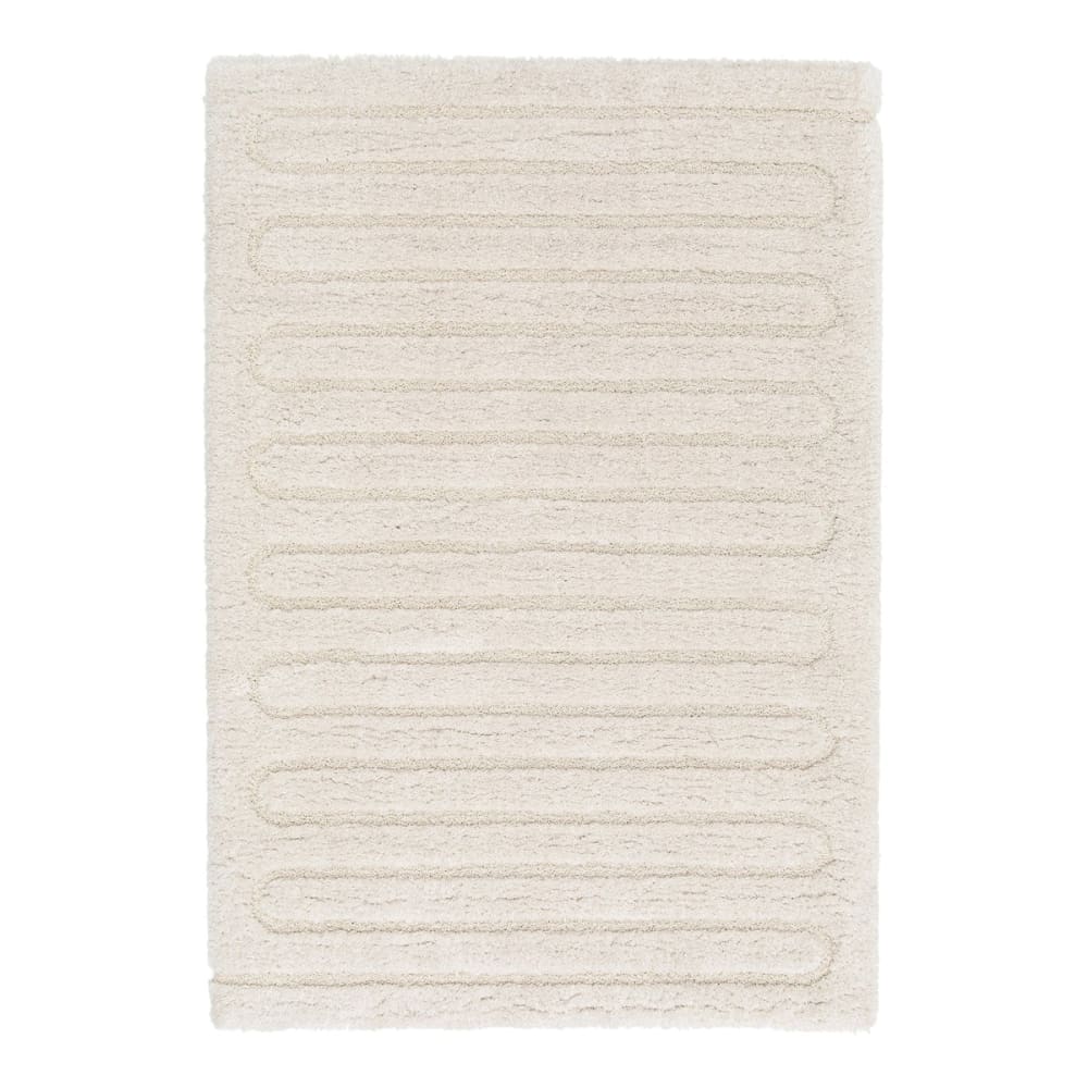 Teppich weich mit Relief aus recyceltem Polyester 160 x 230 cm -