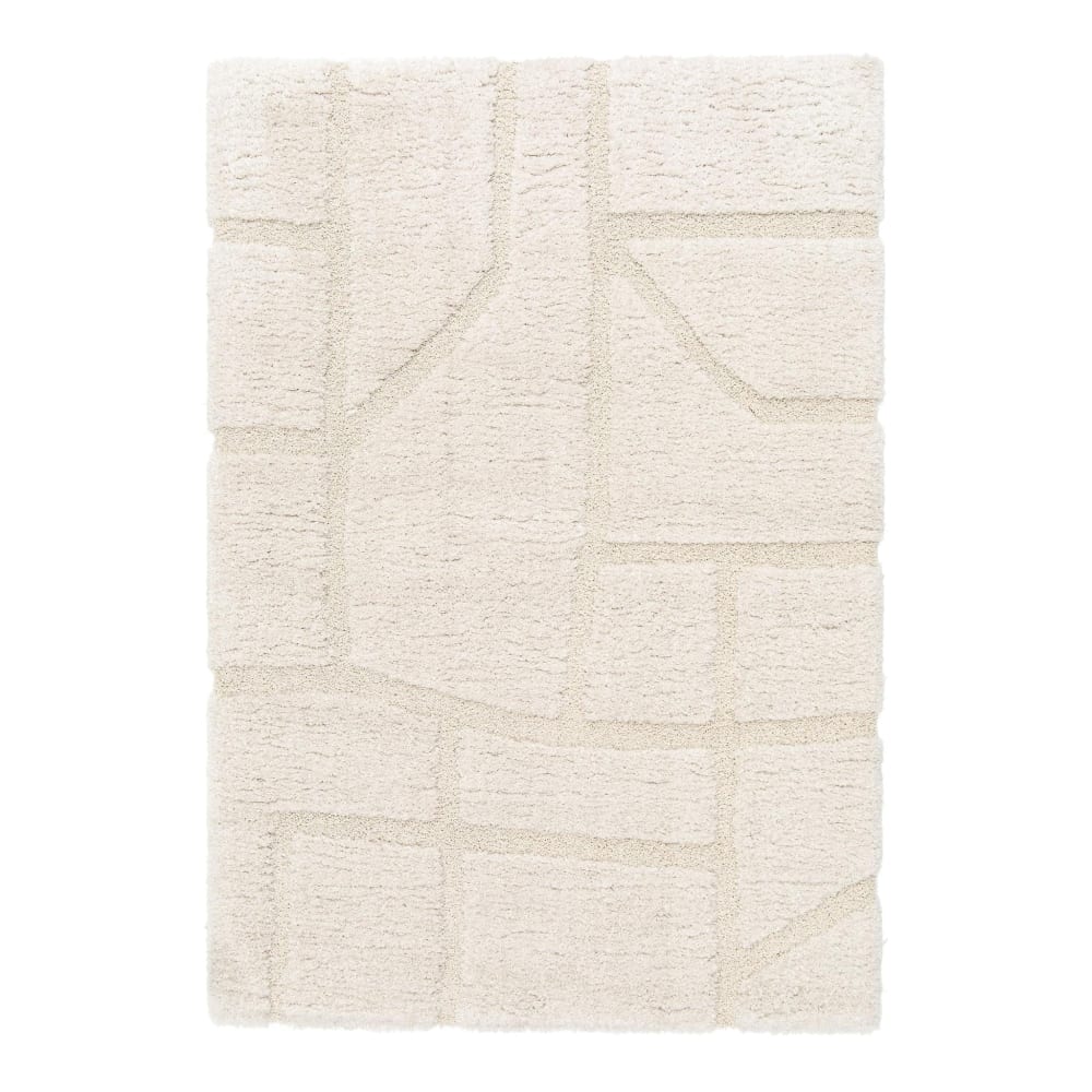Tapis épais ultra doux blanc 120 x 170 cm