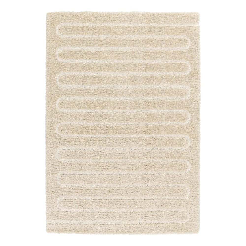 Tapis épais ultra doux beige 120 x 170 cm